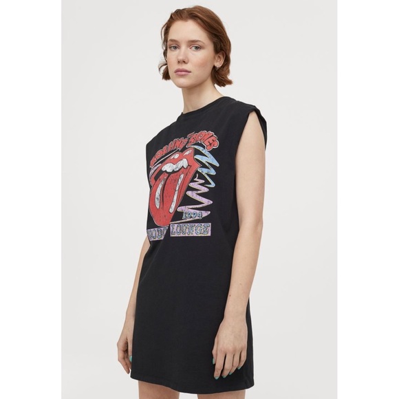 Rolling Stones Graphic Design Dress